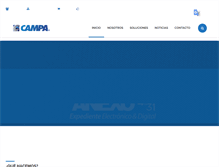 Tablet Screenshot of campa.com.mx